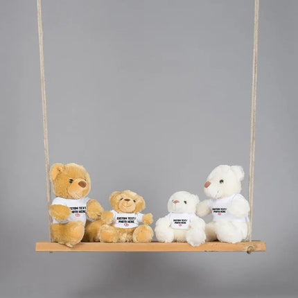 Custom Photo/Text Printed Teddy Bear Shirt – Personalised Teddy Bear Anniversary Gift, Christmas Gifts