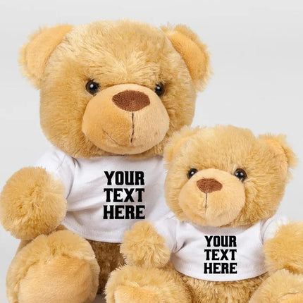 Custom Photo/Text Printed Teddy Bear Shirt – Personalised Teddy Bear Anniversary Gift, Christmas Gifts