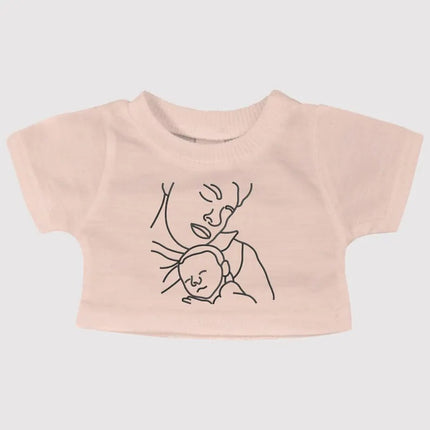 Custom Photo Portrait Teddy Bears Shirt – Embroidered Outline Sketch on Teddy Top