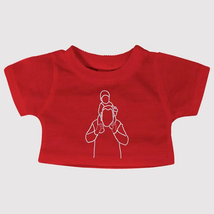 Custom Photo Portrait Teddy Bears Shirt – Embroidered Outline Sketch on Teddy Top