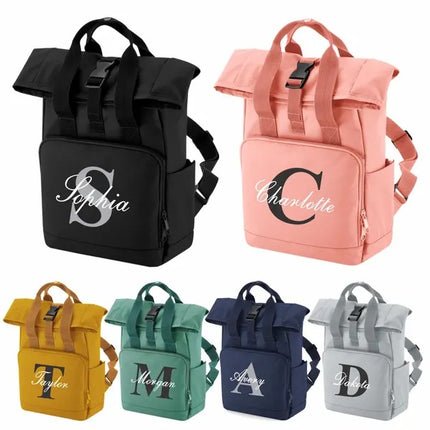 Personalised Kids Name Printed School Backpack