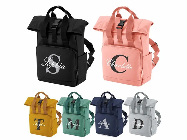 Personalised Kids Name Printed School Backpack