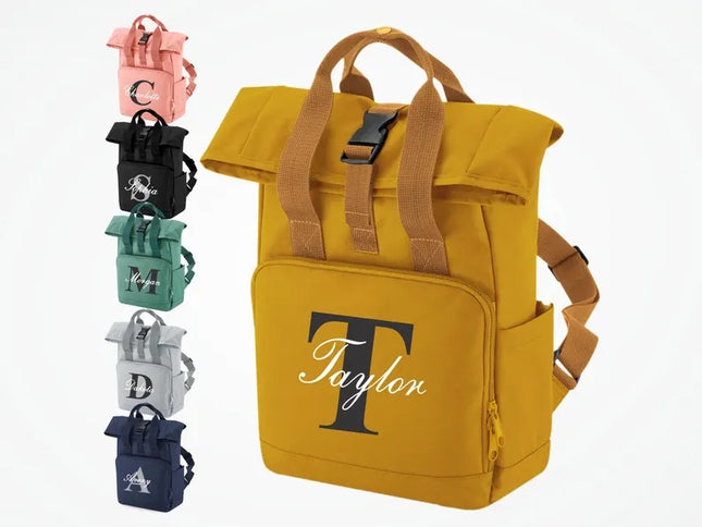 Personalised Kids Name Printed School Backpack