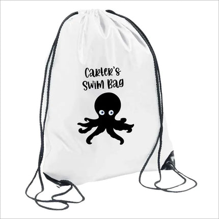 Personalised Drawstring Swim Kids Bag – Custom Kids Name PE Printed Bag for Boys