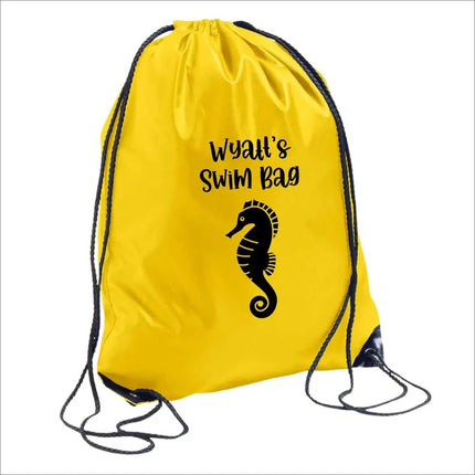 Personalised Drawstring Swim Kids Bag – Custom Kids Name PE Printed Bag for Boys