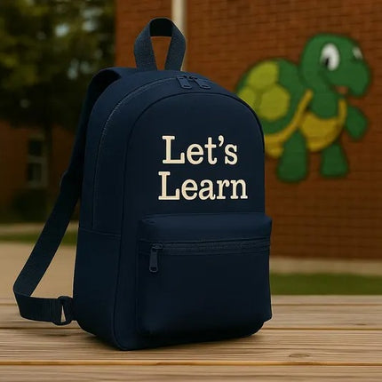 Embroidered Lets Learn Backpack Printed – Kids Best Rucksack Back to School Gift Idea