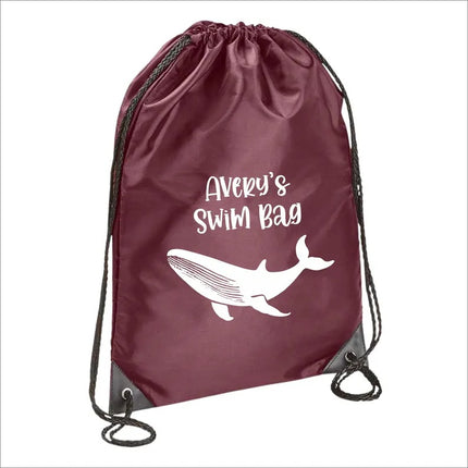 Personalised Drawstring Swim Kids Bag – Custom Kids Name PE Printed Bag for Boys