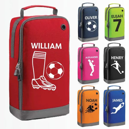 Personalised Football Boot Bag for Boys – Custom Sports Shoe Printed Bag with Name