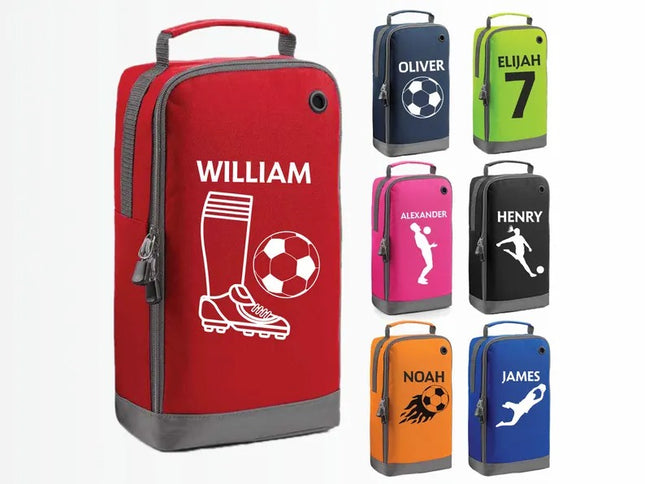 Personalised Football Boot Bag for Boys – Custom Sports Shoe Printed Bag with Name