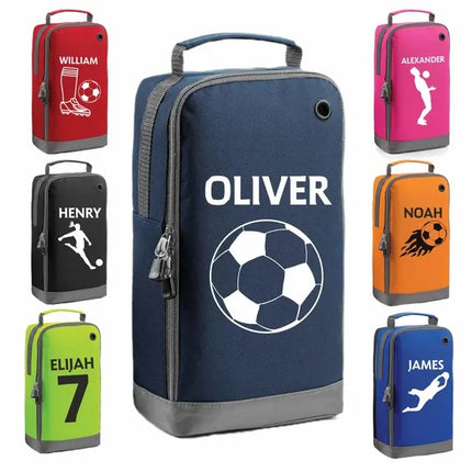 Personalised Football Boot Bag for Boys – Custom Sports Shoe Printed Bag with Name