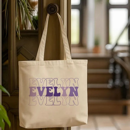 Personalised Name Tote Bag for Kids – Custom & Printed School Bag for Girls