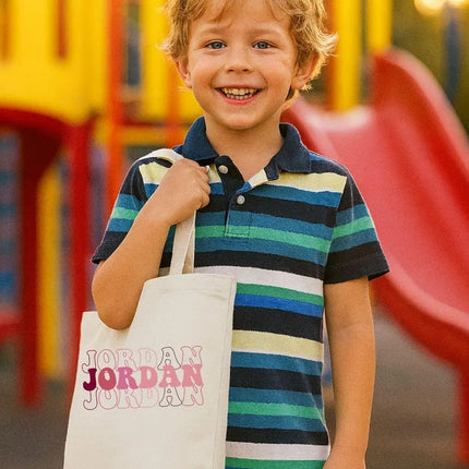Personalised Name Tote Bag for Kids – Custom & Printed School Bag for Girls