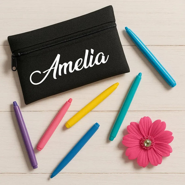 Custom Name Pencil Case for Kids, Personalised Pouch Birthday Gifts, Stationery Bags, Back to School Gift, Gift for Kids, Start of Term Gift