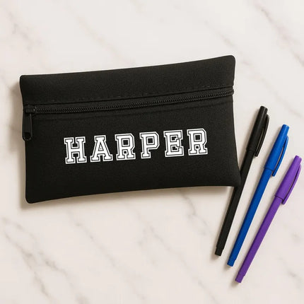 Custom Name Pencil Case for Kids, Personalised Pouch Birthday Gifts, Stationery Bags, Back to School Gift, Gift for Kids, Start of Term Gift