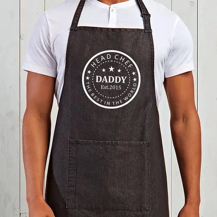 Personalised World's Best Dad BBQ Aprons – Custom Father's Day Gift