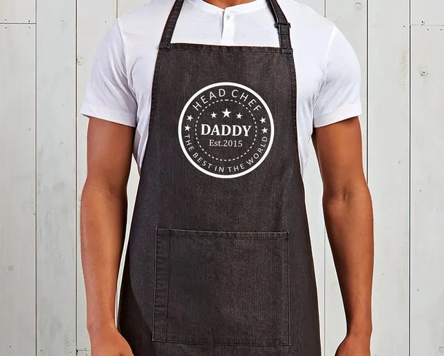 Personalised World's Best Dad BBQ Aprons – Custom Father's Day Gift