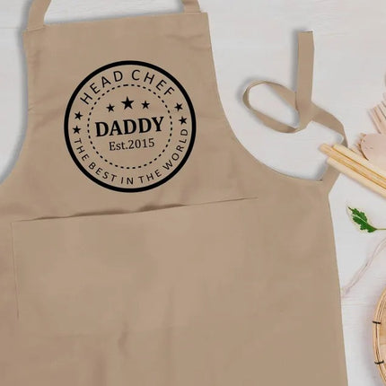 Personalised World's Best Dad BBQ Aprons – Custom Father's Day Gift