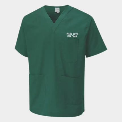 Personalised Medical Nurse Scrub Tunic, Custom Text & Logo Nursing Medical Tunic, Embroidered Healthcare Staff Uniform, Nurse Workwear Gifts
