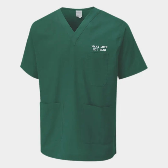 Personalised Medical Nurse Scrub Tunic, Custom Text & Logo Nursing Medical Tunic, Embroidered Healthcare Staff Uniform, Nurse Workwear Gifts