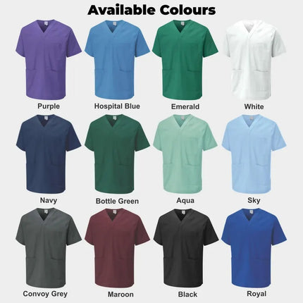 Personalised Medical Nurse Scrub Tunic, Custom Text & Logo Nursing Medical Tunic, Embroidered Healthcare Staff Uniform, Nurse Workwear Gifts