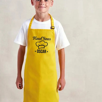 Personalized Father & Kid Matching Cooking Aprons for Family