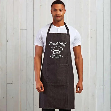 Personalized Father & Kid Matching Cooking Aprons for Family