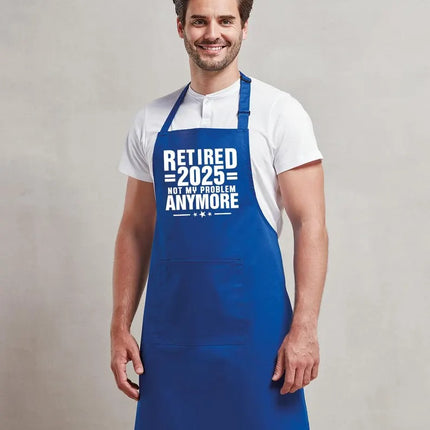 I Retired in 2025 Apron – Funny BBQ Gift for Retired Husband