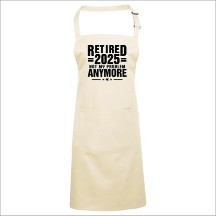 I Retired in 2025 Apron – Funny BBQ Gift for Retired Husband