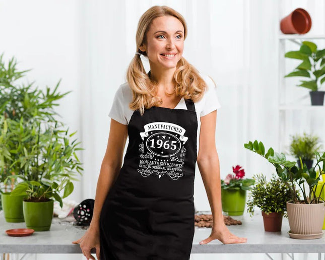 Personalised 60th Birthday Apron for Women – Custom Gift for Grandma or Mom