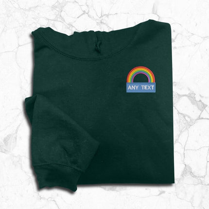 National Heroes Rainbow Embroidered Hoodie – Custom Monogram Embroidered Hoody