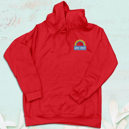 National Heroes Rainbow Embroidered Hoodie – Custom Monogram Embroidered Hoody