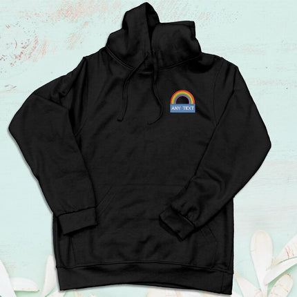 National Heroes Rainbow Embroidered Hoodie – Custom Monogram Embroidered Hoody