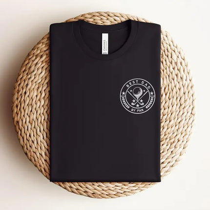Embroidered Best Dad by Par Golf Shirt, Golf Lover Gifts, Custom Dad Tops, Dad Gifts