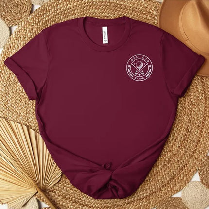 Embroidered Best Dad by Par Golf Shirt, Golf Lover Gifts, Custom Dad Tops, Dad Gifts