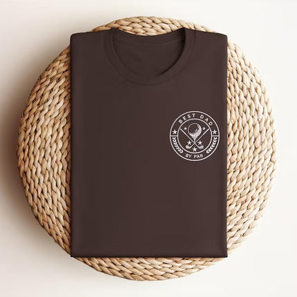 Embroidered Best Dad by Par Golf Shirt, Golf Lover Gifts, Custom Dad Tops, Dad Gifts