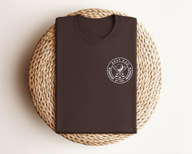Embroidered Best Dad by Par Golf Shirt, Golf Lover Gifts, Custom Dad Tops, Dad Gifts