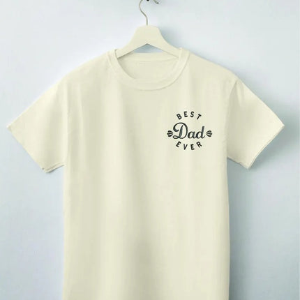 Embroidered Best Dad Ever T Shirt, Father's Day Gifts for New Dad, Custom Dad Tops
