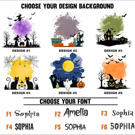 Custom Halloween Tote Bags – Personalised Name Trick‑Or‑Treat Halloween Tote, Fall Gifts