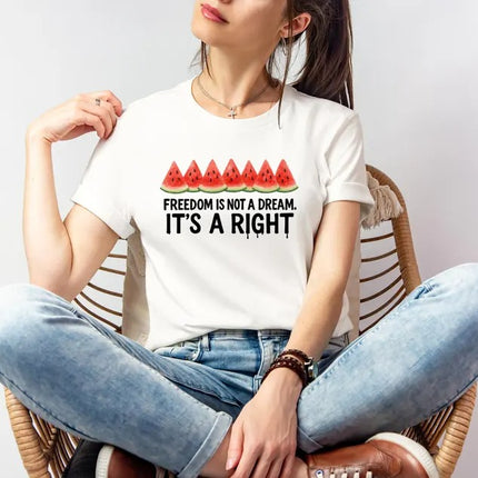 Palestine Shirts – Freedom Is Not a Dream It’s a Right Palestine Shirt, Human Rights Tops