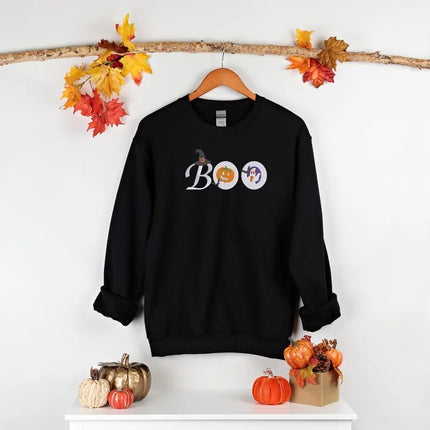 Halloween Cookies Embroidered Sweatshirt, Boo Ghost Halloween Jumper, Halloween Gifts
