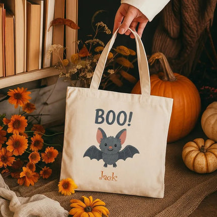 Halloween Trick or Treat Bags, Halloween Candy Bag for Kids, Spooky Pumpkin Totes