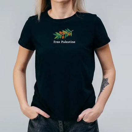 Embroidered Palestine Tshirt, Love Palestinian Shirt, Palestine Olives Tee Tops