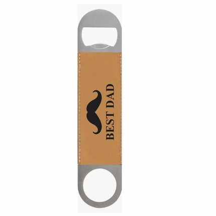 Personalised PU Leather Bar Blade Bottle Opener, Wedding Party Gifts For Groomsmen