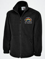 Embroidered NHS Rainbow Fleece Jacket, Custom Name, Nurse, Hospital Department Jacket, Special Offer for Healthcare Staff