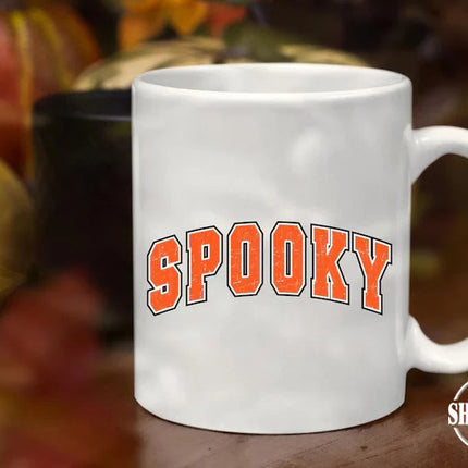 Spooky Halloween Mug, Retro Spooky Season Coffee Mug, Halloween Ceramic Printed Cups, Autumn Fall Coffee Lovers Mug, Halloween Party Gifts