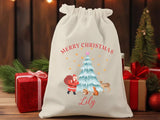 Personalised Santa Sack, Christmas Present Kids Sack Bags, Merry Christmas Santa Sacks, Baby's First Christmas Gift, Christmas Kids Presents