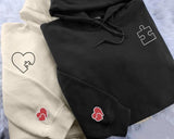 Valentine Matching Hoodies for Couples, Embroidered You Complete Me Heart Puzzle Hoodies, Valentine Jumpers for Him & Her, Valentine's Gifts