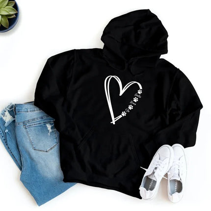 Personalised Mum Dog Hoodies, Mama Pullover Jumper, Custom Pet Names Heart Mama Hoody, Mother's Day Minimalist Comfy Jumper, Pet Lover Gifts