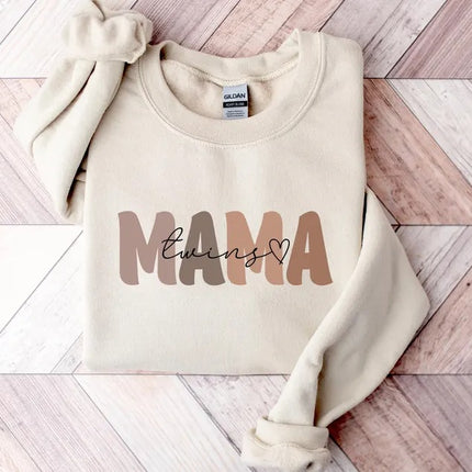 New Twin Mama Sweatshirt, First Time Twin Mama Jumper, Mama of Twins Crewnecks