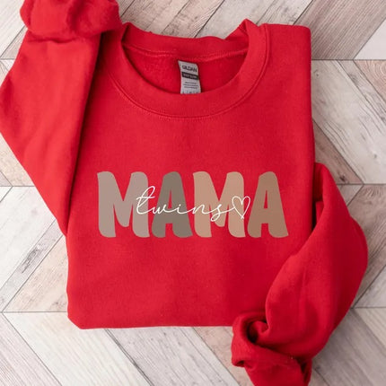 New Twin Mama Sweatshirt, First Time Twin Mama Jumper, Mama of Twins Crewnecks